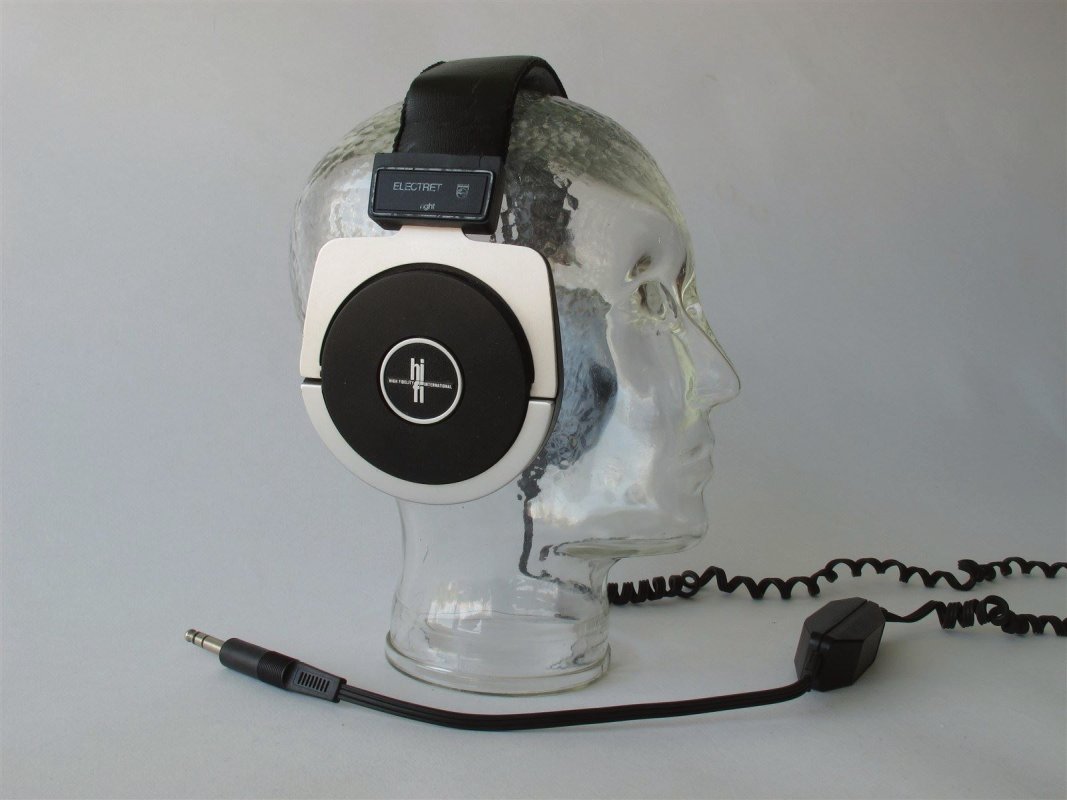 Philips Electret vintage headphones