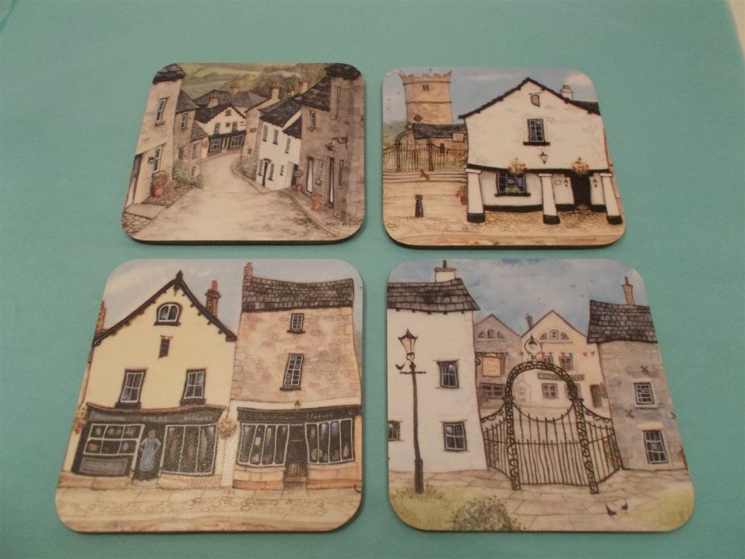 pack of 4 Kirkby Lonsdale coasters £12