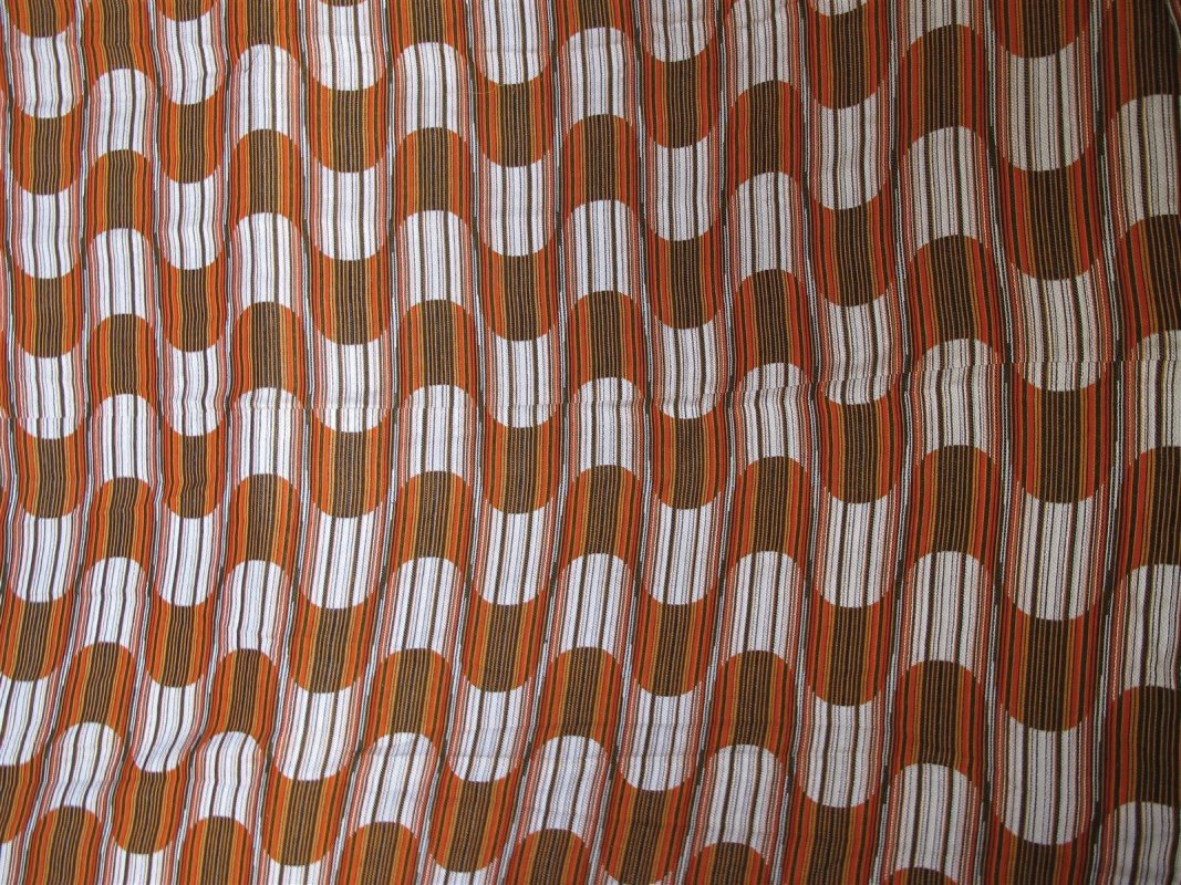 vintage 60's 70's textile curtains