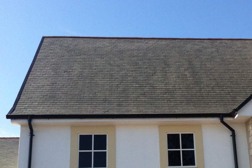 after image of natural slate roof cleaned by HD Roofing Services Ireland
