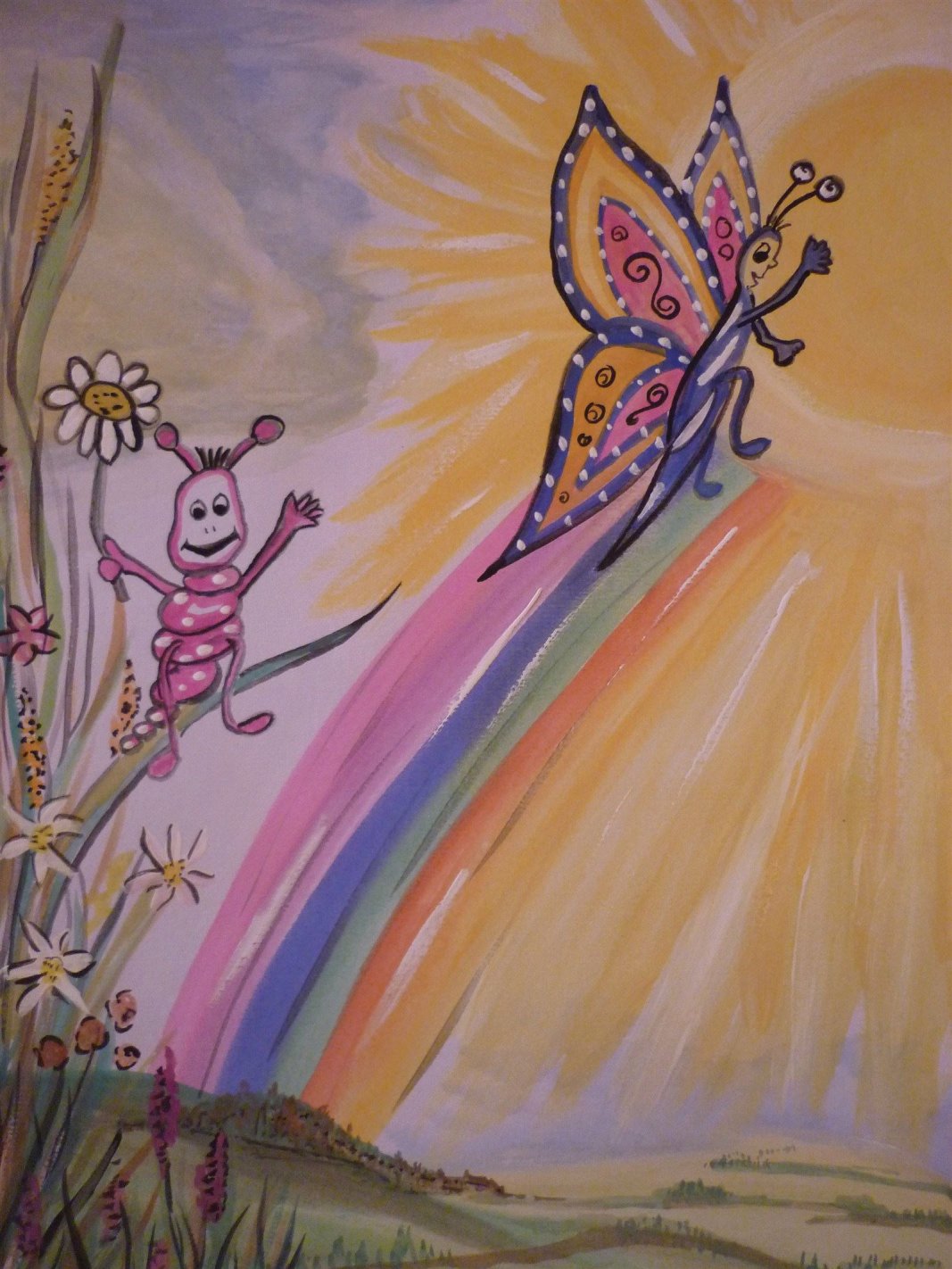 ...Farben des Regenbogens, Weg zum Himmel-Kunsttherapie