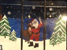 Christmas Window painting