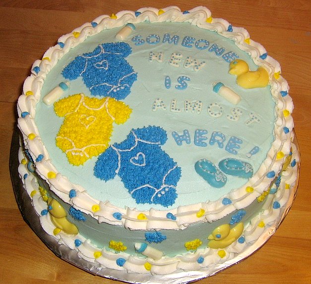 Baby Shower Cake For A Little Boy