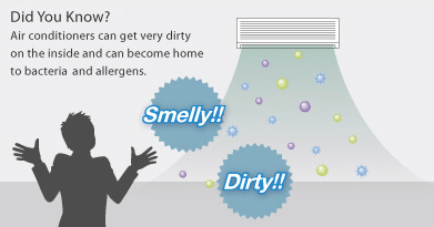 Bacteria in air conditioning units