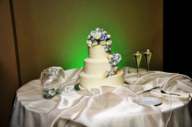Runaway DJ Services : Pin Spot lighting for the cake really make it pop!