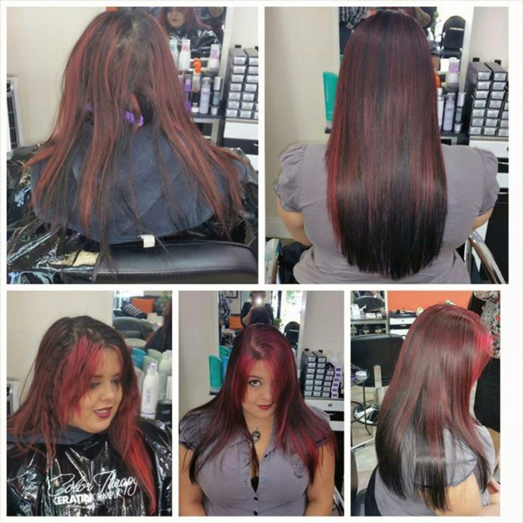 Before and After KC Color with Metamorfix Direct Pigments