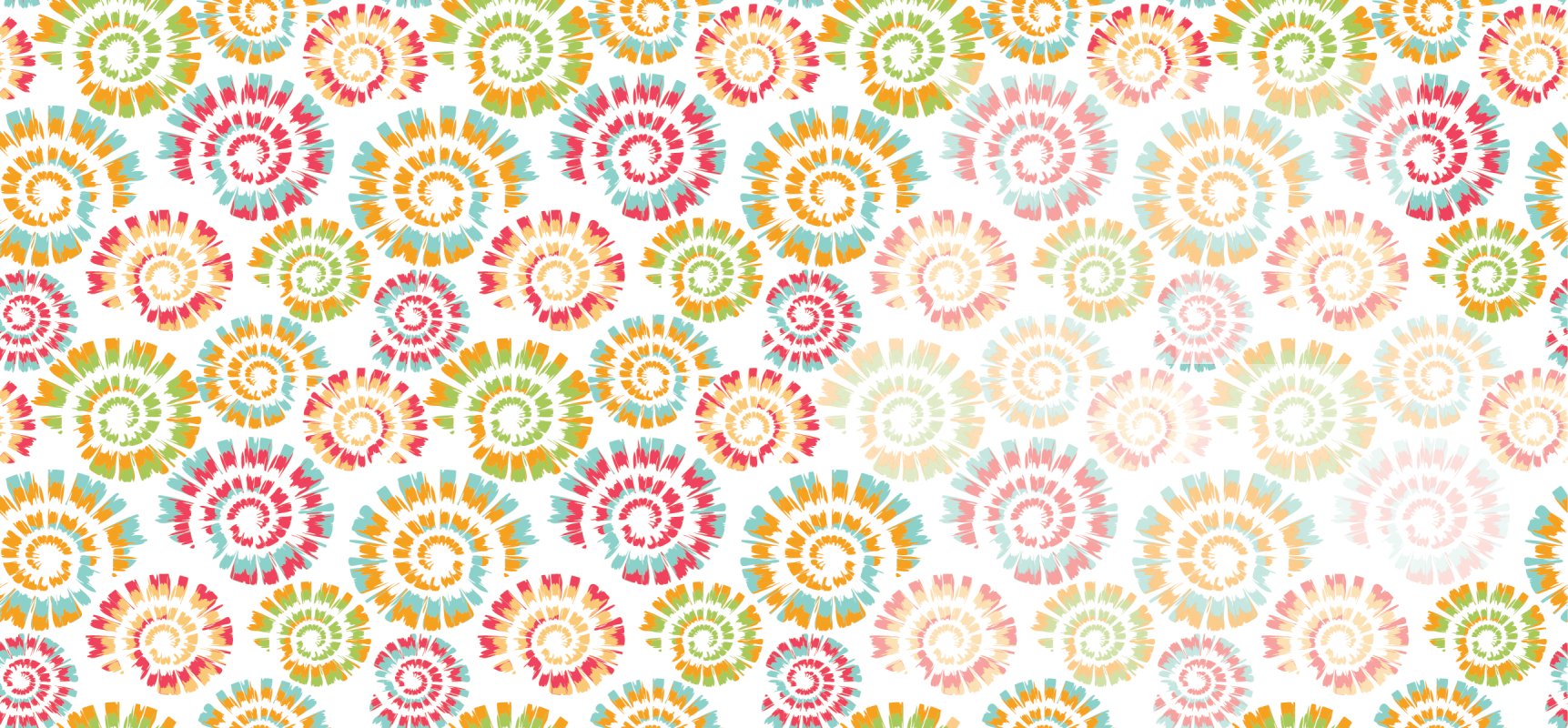 Motivo tie-dye a spirale