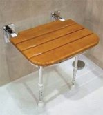 folding teak shower seat