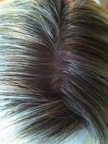 100% hand tied monofilament top of synthetic or human hair wig.