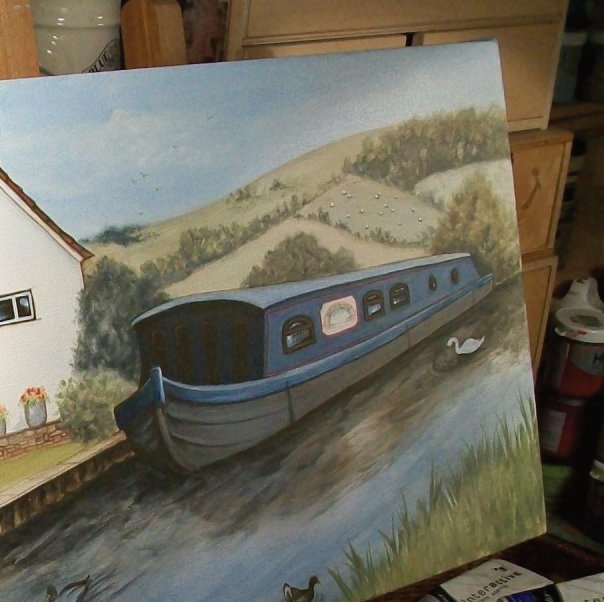 I've not painted a barge before!