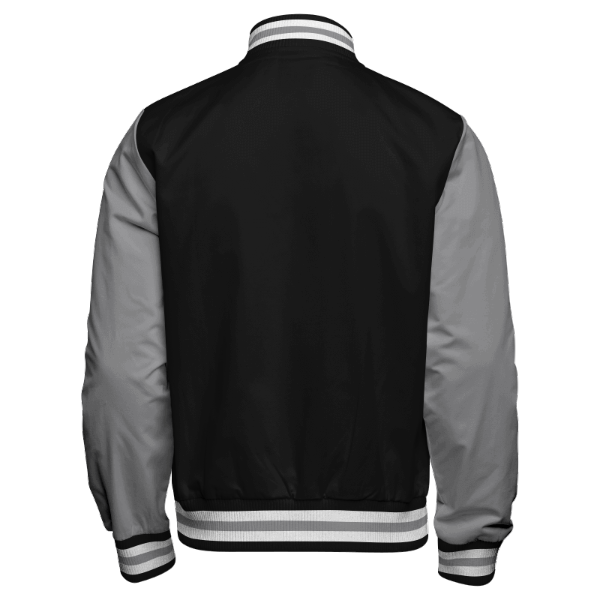 Black and Grey Letterman Jacket