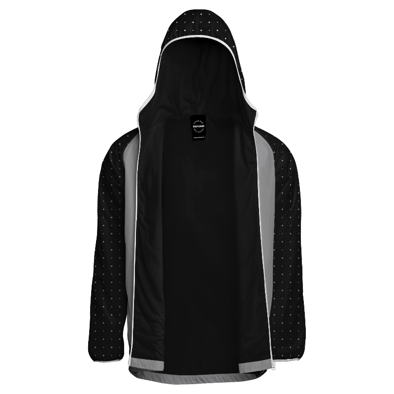 Inside lining of Windbreaker Jacket with Black lining