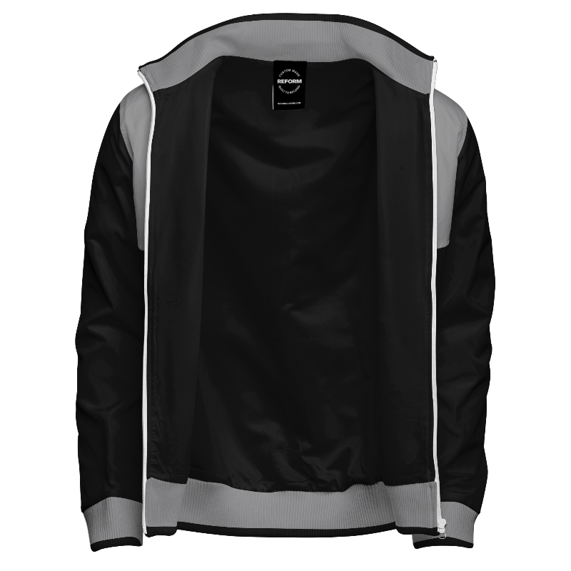 Inside lining of Track Jacket with Black lining