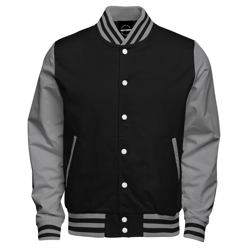 Woven Letterman Jacket – Front