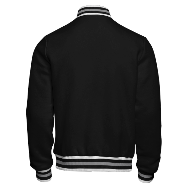 Vibrant Black Varsity Jacket