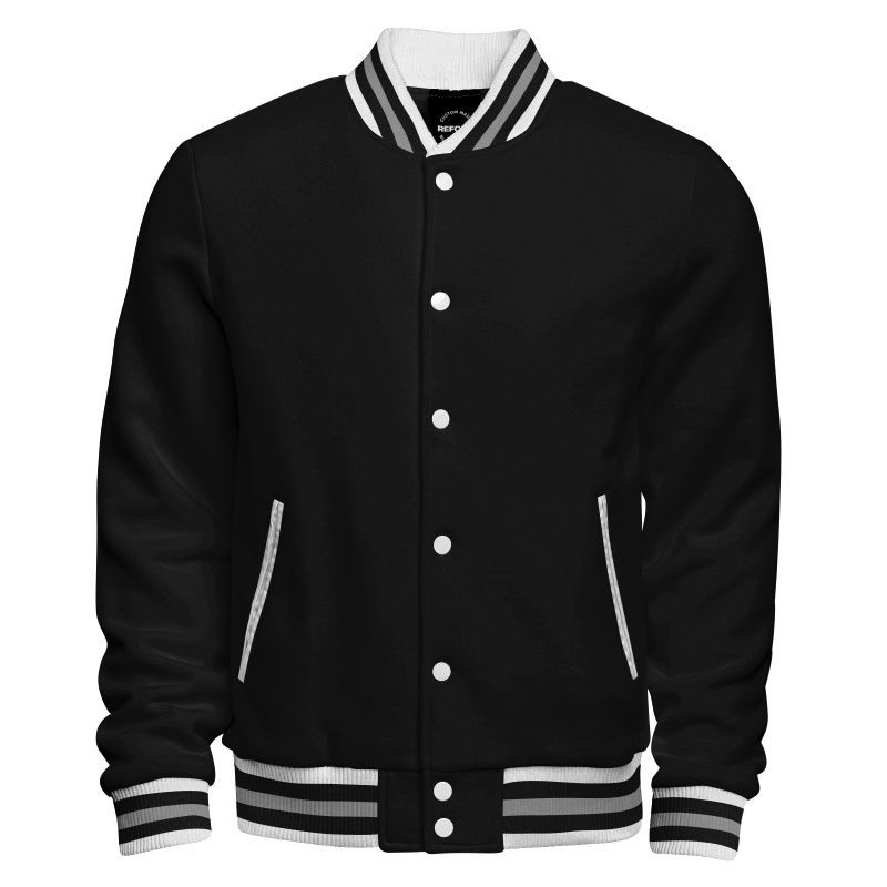 Embroideried Letter Baseball Jacket. Click the page link, log into