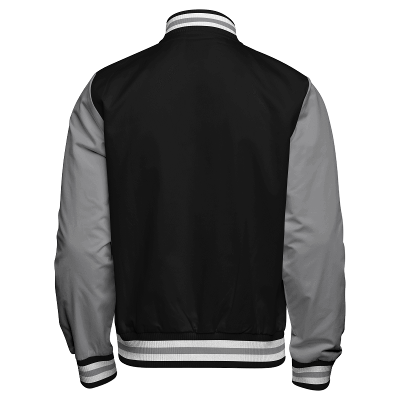 Oversized Sports Club Badge Varsity Jacket