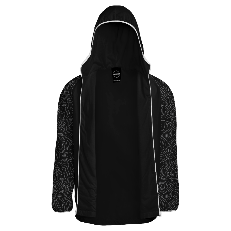 Inside lining of Windbreaker Jacket with Black lining