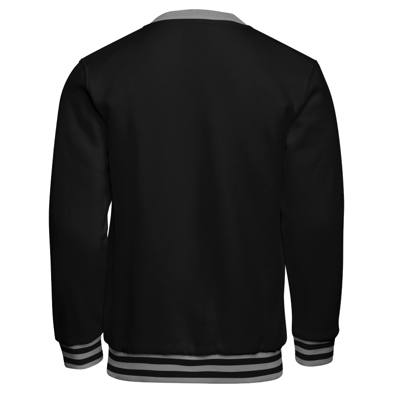 Fleece Letterman Sweater – Back A
