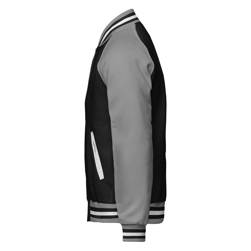 Reversible Letterman Jacket (Zip) – Fleece (Side B)