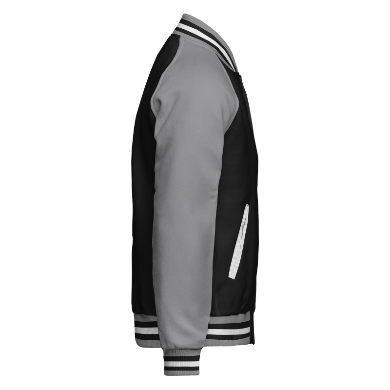 Reversible Letterman Jacket (Zip) – Fleece (Side B)