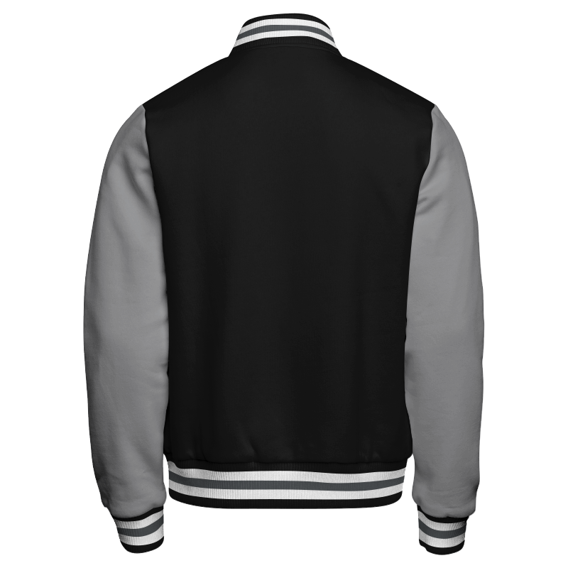 Fleece Letterman Jacket (Stormfront) – Back A