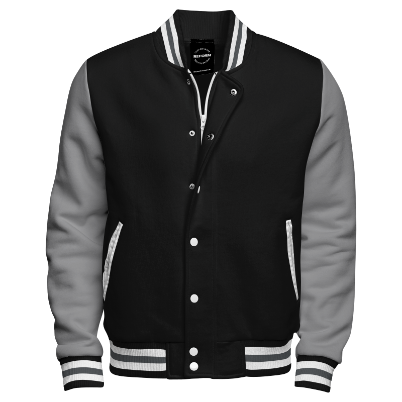 Fleece Letterman Jacket (Stormfront)