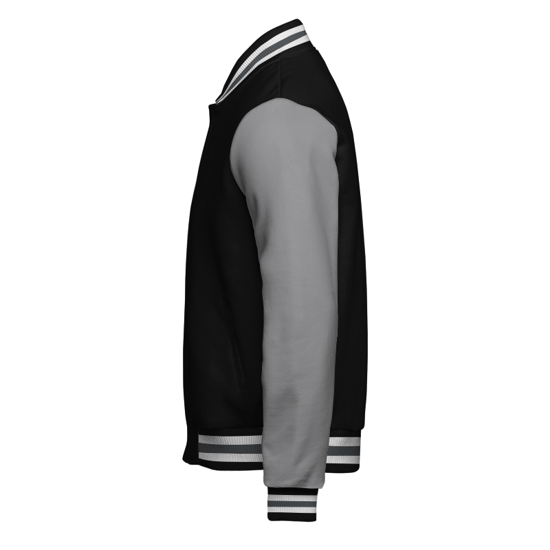 Fleece Letterman Jacket (Stormfront) – Left A