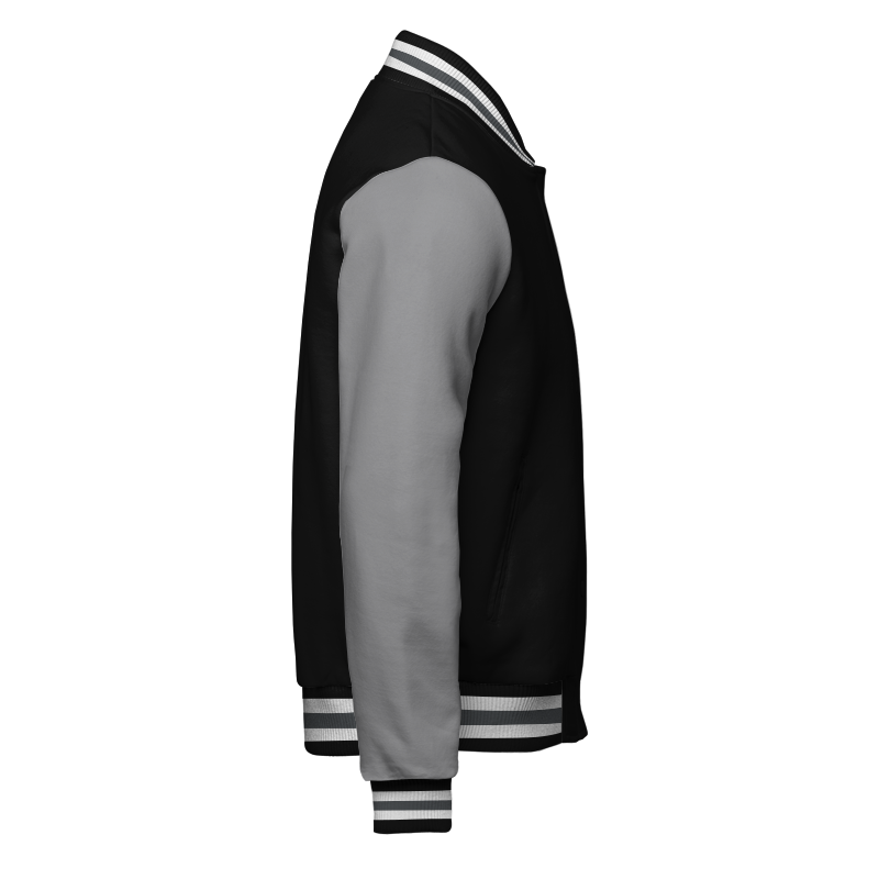 Fleece Letterman Jacket (Stormfront) – Right A