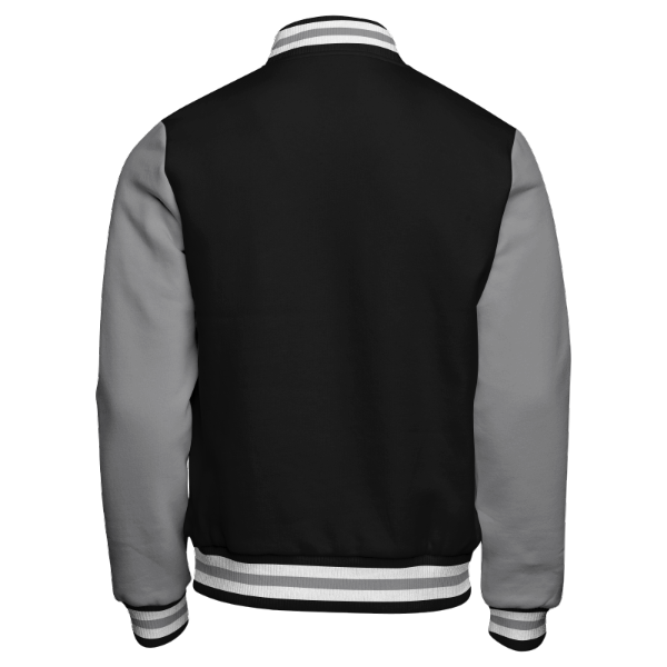 Custom Varsity Basketball Letterman Jacket Premium Gray 