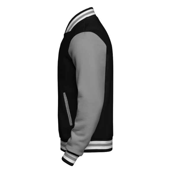 Custom Varsity Basketball Letterman Jacket Premium Gray 