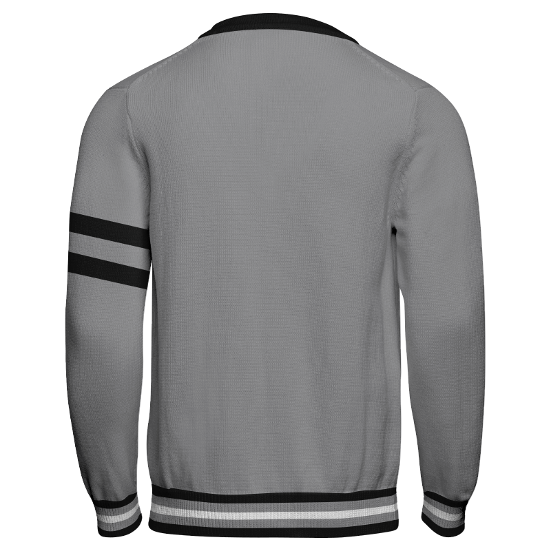 Knitted Letterman Sweater – Back A